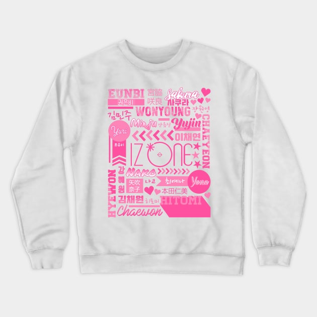 IZ*ONE Collage Crewneck Sweatshirt by lovelyday